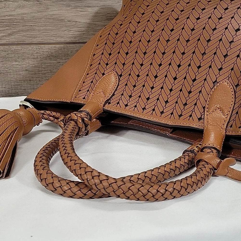 Brighton Ferrara Brown Leather Tote Bag